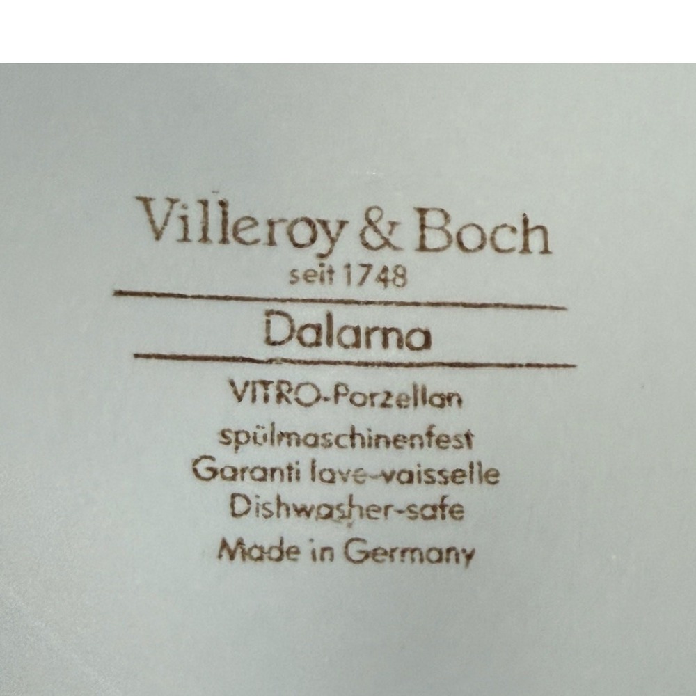Villeroy Boch Dalarna Tureen w Lid Blue Floral 2 Qt Porcelain Germany - Picture 8 of 11